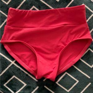 Baltogs Girls High Waist Dance Briefs - Coral